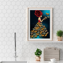 Butterfly Girl Irregular Rhinestone Wall Picture Kit Home Decoration 12x16