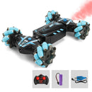 4WD 2.4GHz Remote Control Vehicle Twist RC Stunt Off-Road Car Toys (Blue) Newly