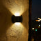 4pcs Solar Wall Lamp Outdoor Waterproof Balcony Fence Lights (Warm 8LED) Newly