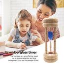 3min Wooden Hourglasses Teeth Brushing Sandglass Timer Kids Toys (Blue)