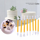 8pcs/set 16 Patterns Fondant Cake Decorating Sugar Craft Modeling (Yellow)