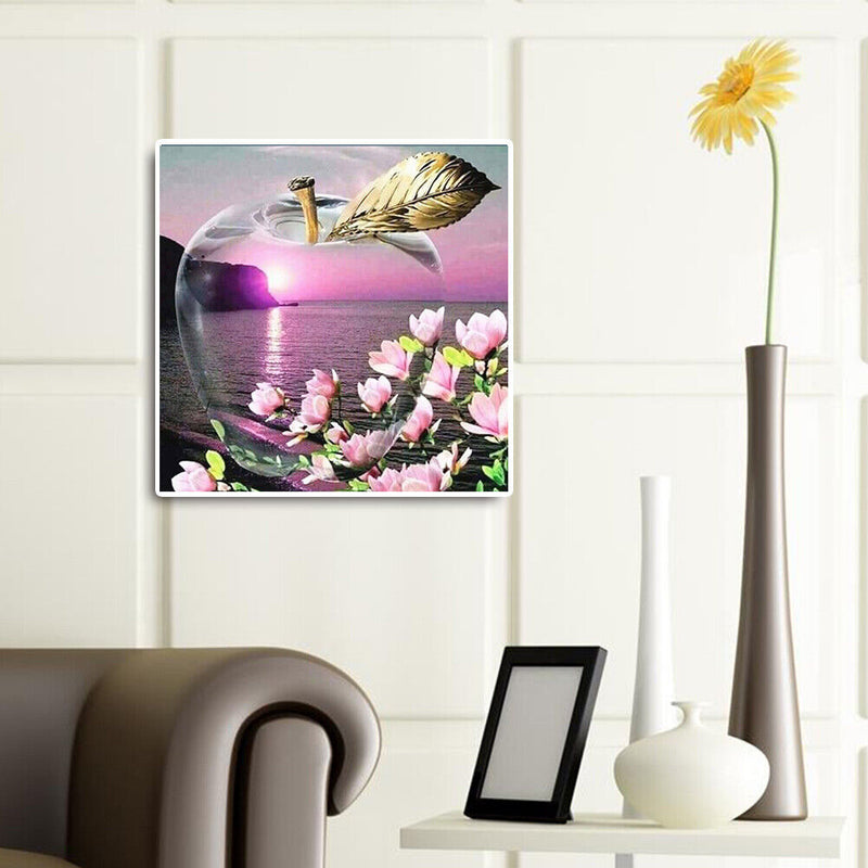 Full Drill Square Diamond DIY 5D Mosaic Flower Fruit Painting Kit Room Decor