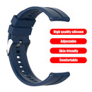 Silicone Smart Watch Strap Wrist Band for Amazfit GTR 2e/GTR 2 (Dark Blue) Newly