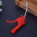 Red Plastic Handle Angled Nozzle Air Duster Blow Gun Pneumatic Tool (Short)