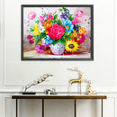 Flowers Cross Stitch Embroidery Kits DIY 11CT Stamped Picture Needlework Arts