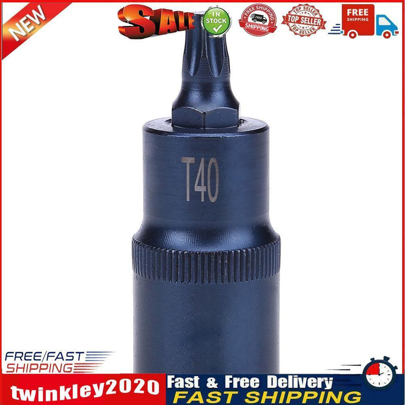 1/2 inch Torx Screwdriver Socket Bits Adapter Drive Socket Hand Tool(T40) Newly