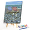 Frameless Oil Paint By Numbers Beach Chair DIY Canvas Picture Craft Kit