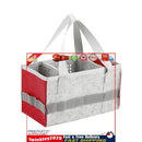 3 Grids Felt Storage Basket - Soft Kid Audio Toys Storage Containers (Red) Newly