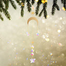 Crystal Star Hexagon Chandelier Pendant Prism Hanging Lamp Ornament Car Penda