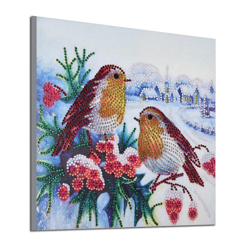 5D DIY Special Shaped Diamond Painting Spring Birds Cross Stitch Embroidery