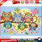 Diamond Painted 5D DIY Cartoon owl Partial Special Rhinestone Set Newly