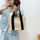Straw Handbag Women Summer Beach Holiday Female Travel Shopper Underarm Bags