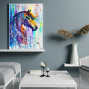 5D DIY Diamond Painting Embroidery Full Round Drill Colorful Horse Mosaic Kits