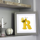 5D DIY Diamond Painting Kits Bee Letter R Full Round Drill Wall Decor Art Cra