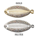 Women Fashion Headwear Banana Clip Ponytail Hairpin Crystal Hair Clip