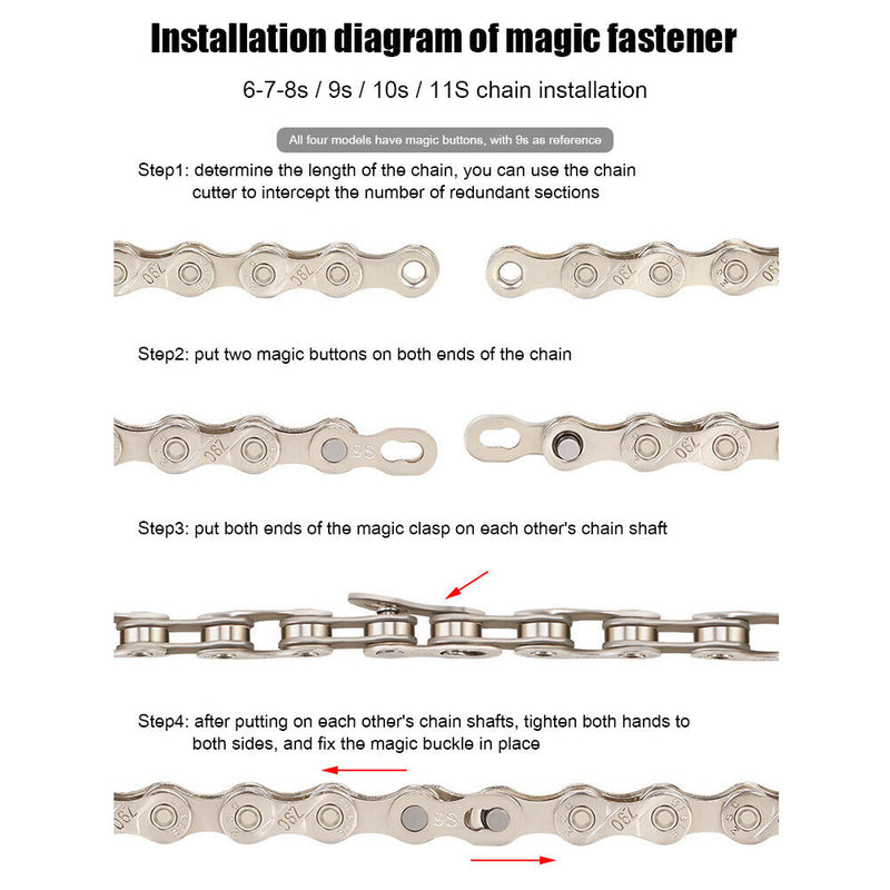 Bicycle Chains Variable Speed Anti-rust MTB Road Bike Chain Parts (6-7-8s) Newly