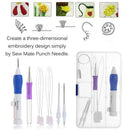 Threaders ABS Plastic Stitching Knitting Embroidery Pen Set Punch Needle Sewing