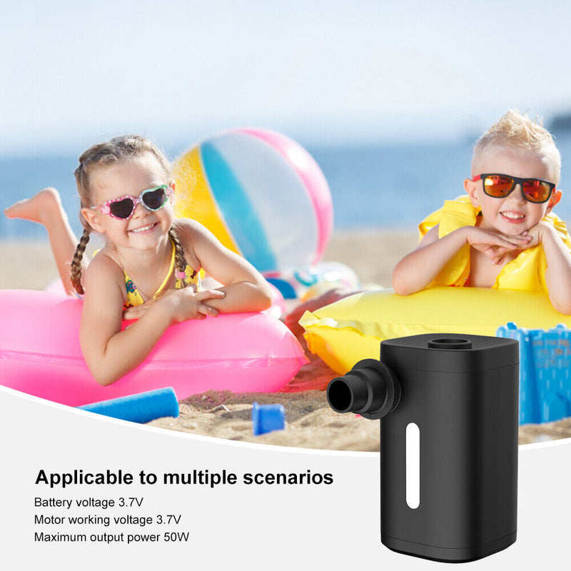 Electric Mini Inflator - Efficient Vacuum & Illumination Outdoor Multifunction