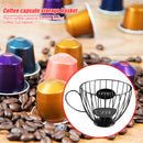 Coffee Mug Basket Fruit Tray Universal Coffee Capsule Storage Rack (Black) Newly