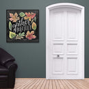 Diamond Painting Blackboard Leaves 5D Full Round Rhinestone Picture 30x30cm
