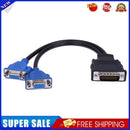 DMS-59 Pin Male to 2 VGA 15 Pin Female Splitter Adapter Cable