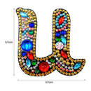 DIY Key Chain Diamond Painting Letters Women Bag Keyring Pendant Gift (U) Newly