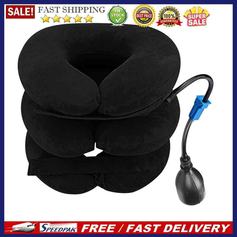 Inflatable Neck Stretcher 3 Tubes Cervical Traction Orthopedic Massage Coll