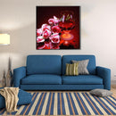 Red Wine Rose 5D Diamond DIY Painting  Kit Home Decor Craft