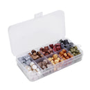 200pcs/box Retro Octagon Fire Painting Pills Sealing Wax Grain Beads (D)