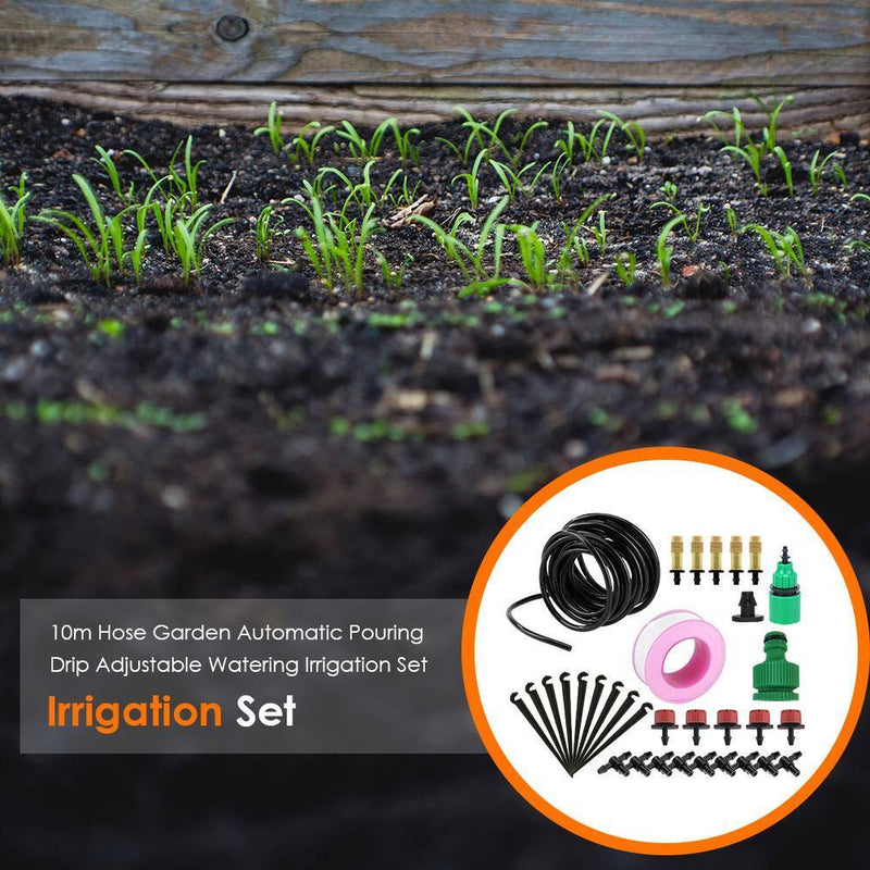 10m Hose DIY Drip Irrigation System Automatic Garden Micro Drip Watering Ki