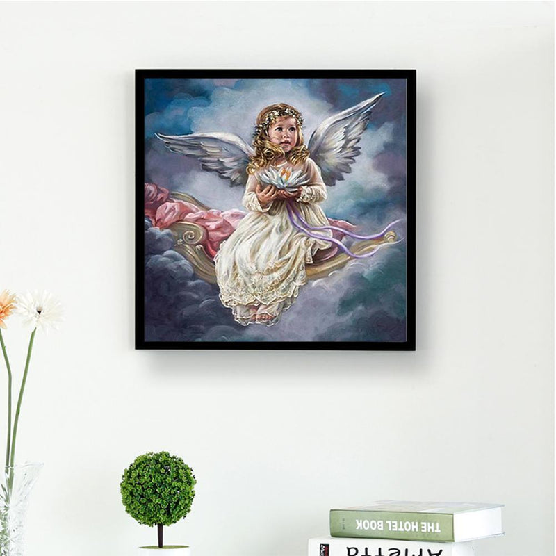 5D DIY Full Drill Diamond Painting Baby Angel Cross Stitch Embroidery Kits Newly