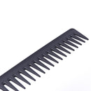 Professional Carbon Wide Tooth Comb Barber Salon Styling Anti-Static Brush
