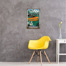Home Weatherproof Retro Plane Sign Iron Painting Wall Drawing Templates