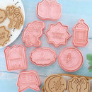 8Pcs Biscuit Mold Ramadan DIY Cake Baking Tools Cookie Cutters K8N8