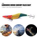 14cm 20g Luminous Wood Shrimp Fishing Lures Jigs Hooks Simulation Wobbler Bait