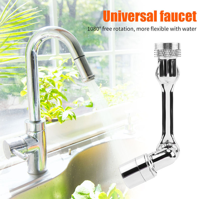 Kitchen Bathroom Extend Faucet Universal Sink Basin Tap Nozzle (Double) Newly