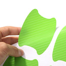 4pcs Carbon Fiber Car Exterior Door Handle Cup Protector Stickers (Green) Newly