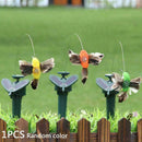 Solar / Battery Powered Flying Fluttering Feathered K5T0 Decor Bird Stakes C3W4