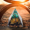 Energy Generator Orgone Pyramid Crystal Spirit Healing Orgonite Amethyst Stone