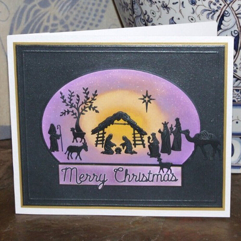Christmas Embossing Cutting Dies Carbon Steel DIY Scrapbooking Photo Album Card