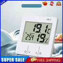 Practical LCD Indoor Baby Room Thermometer Hygrometer Weather Station Clock