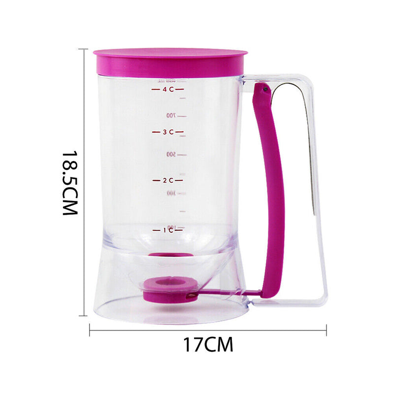 Batter Dispenser DIY Muffin Cupcake Pancake Funnel Measuring Baking Tools Newly