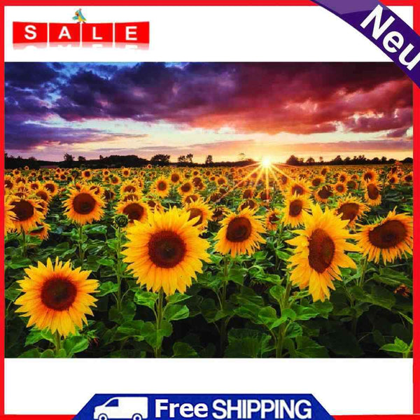 5D DIY Diamond Painting Sunflower Full Round Drill Embroidery Cross Stitch Kit