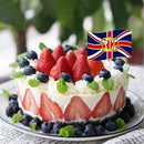 Party Platinum Jubilee Union British Flag Queen Cake Topper Cake Card Insertion