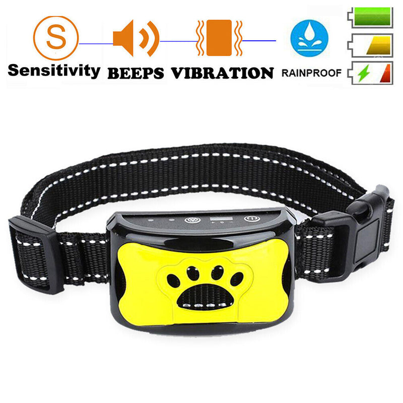 USB Electric Ultrasonic Dog Stop Barking Pet Puppy Training Collar (B) Newly