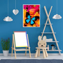 5D DIY Diamond Painting Blue Butterfly Full Round Drill Mosaic Art Picture Kits
