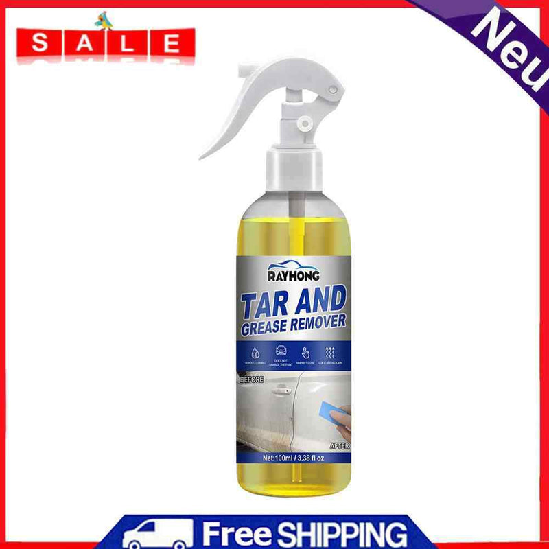 100ml Car Oil Tar Grease Remover Solvent Based Formula Outdoor Surfaces Cleaner