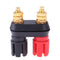 1pc Amplifier Speaker Banana Plug w/ Red+ Black Couple Terminals Connector Newly