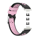 Silicone Smart Watch Band Wrist Strap for Huawei Watch Fit (Black Pink) Newly