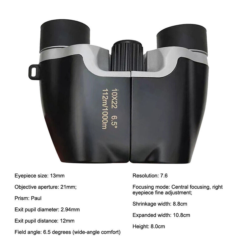 #A 10X22 HD High Power Telescope Portable Children Outdoor Camping Binoculars